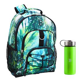 Gear-Up Rainforest  Backpack &amp; Water Bottle Bundle, Set of 2