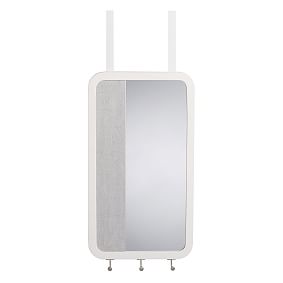 Over-the-Door Pinboard with Mirror