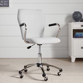 Twill Airgo Swivel Desk Chair - Light Gray