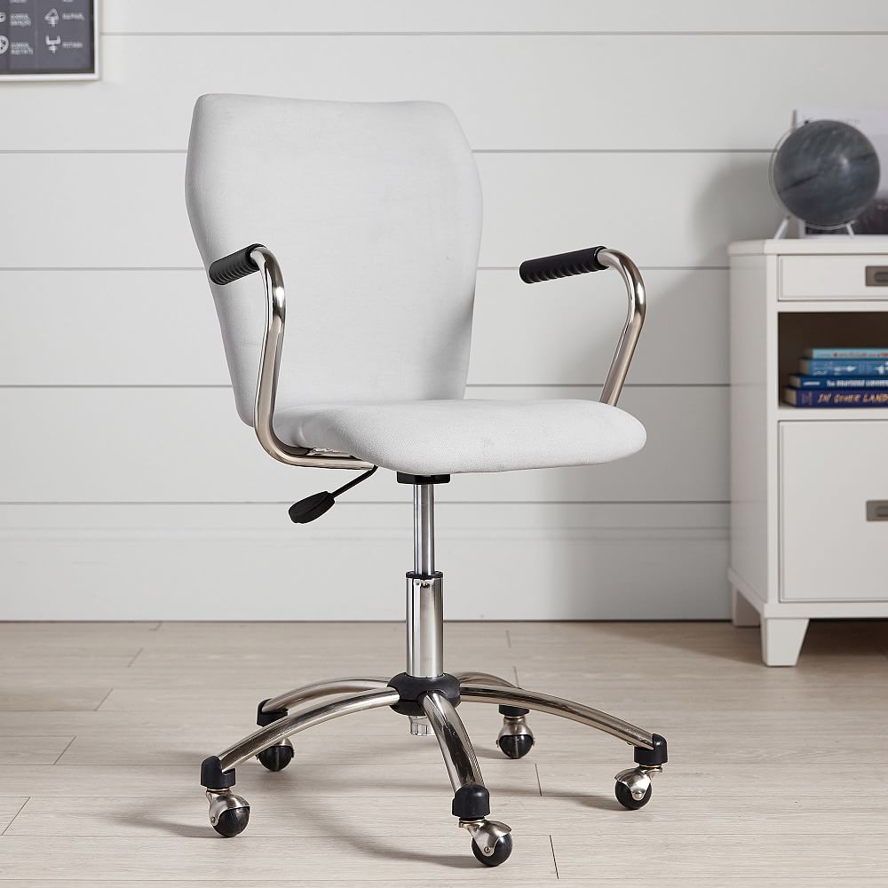 Twill Airgo Swivel Desk Chair - Light Gray