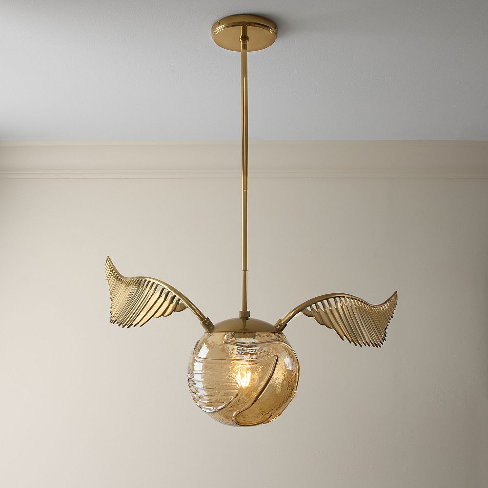 Harry Potter&#8482; Golden Snitch&#8482; Glass Globe Pendant