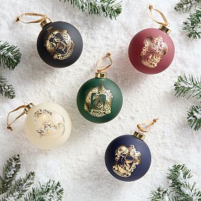 Harry Potter&#8482; House Velvet Round Ornaments - Set of 5