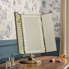 Harry Potter&#8482; Marauder's Map&#8482; Light-Up Touch Trifold Vanity Mirror