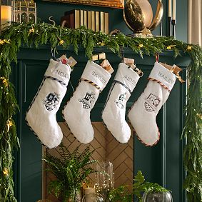 Harry Potter&#8482; Ivory Faux Fur Stocking
