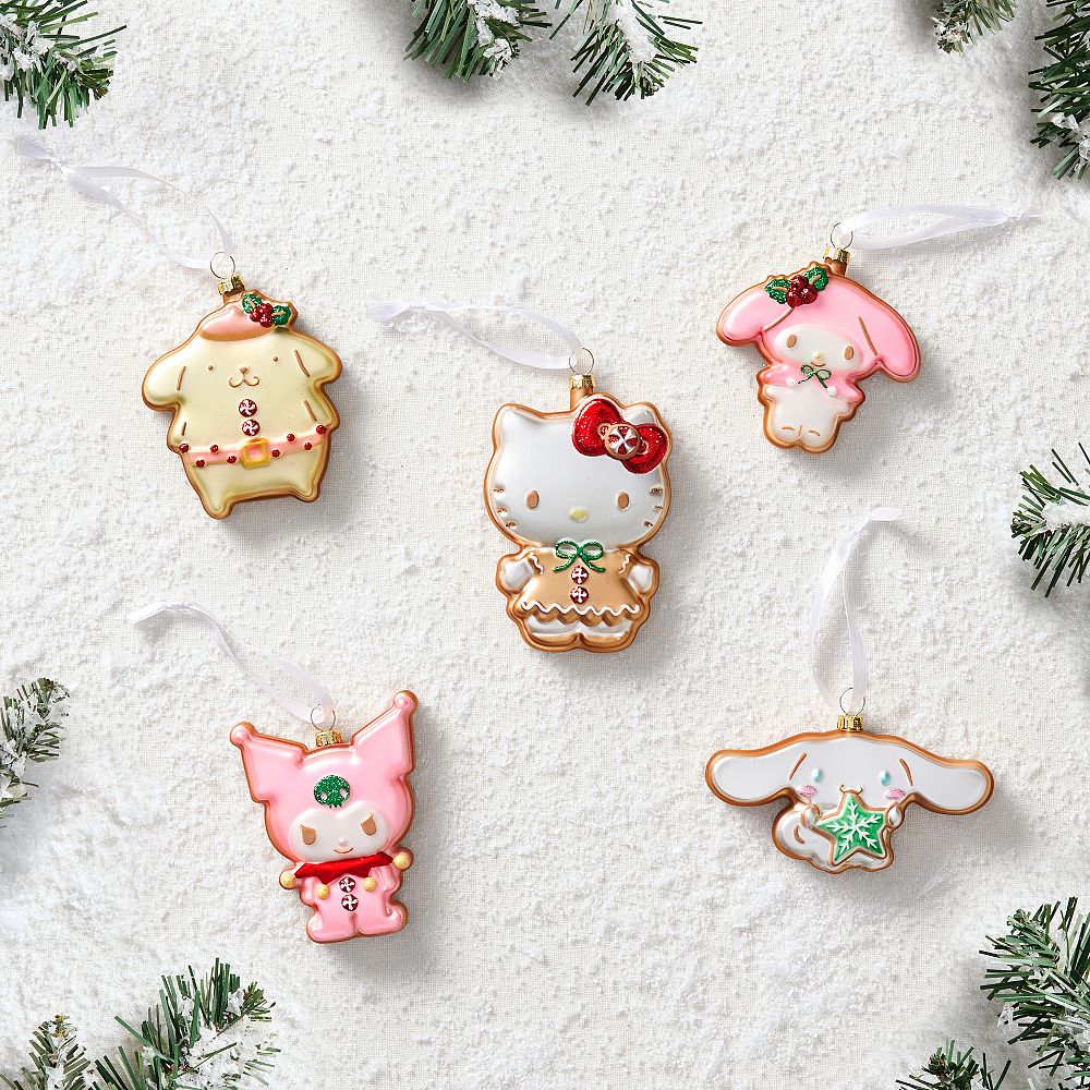 Hello Kitty&reg; and Friends Gingerbread Ornaments - Set of 5