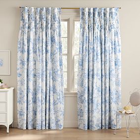 LoveShackFancy Smocked Damask Blackout Curtain