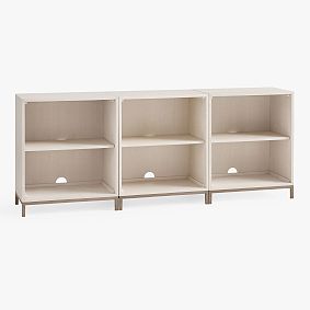 Blaire 2-Shelf Low Bookcase, Set of 3 (75&quot;)