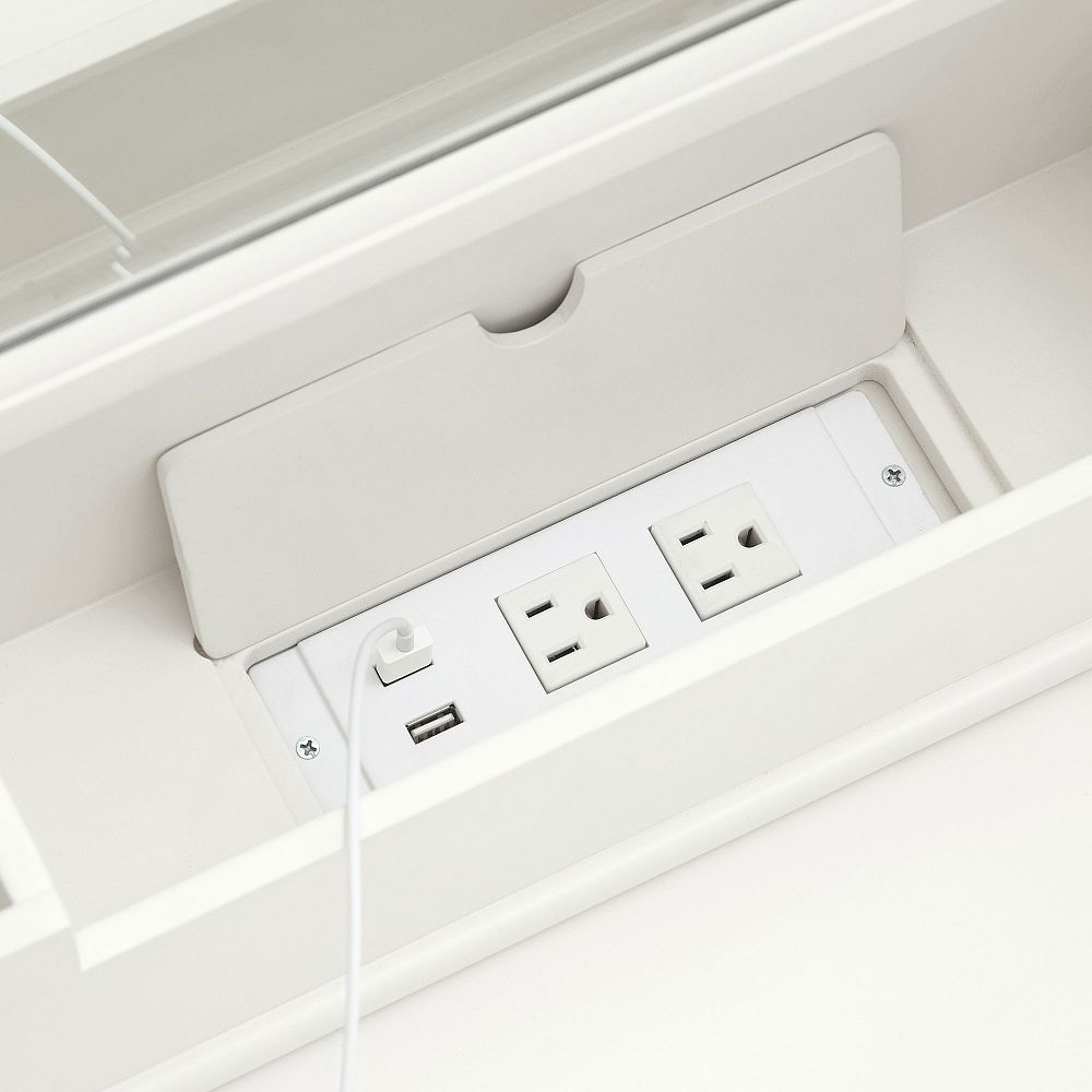 Chelsea Smart Storage Vanity Desk Super Set (54.5") | Pottery Barn Teen