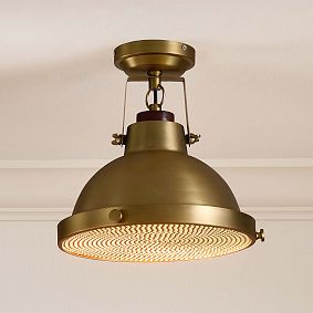 Brass Nautical Flush Mount (13&quot;)