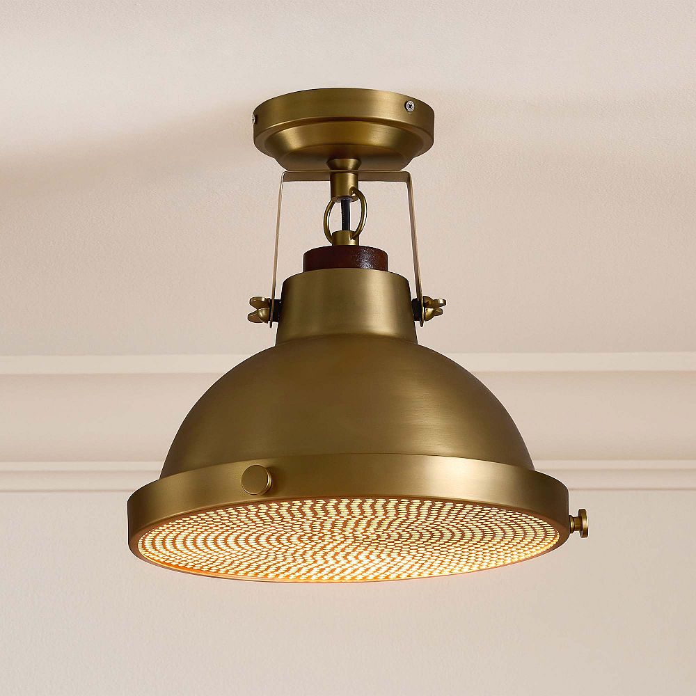 Brass Nautical Flush Mount (13&quot;)