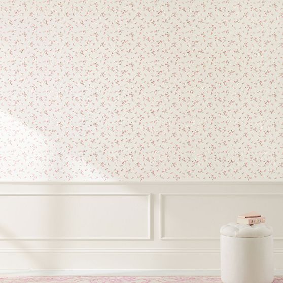 LoveShackFancy Pink Ditsy Wallpaper