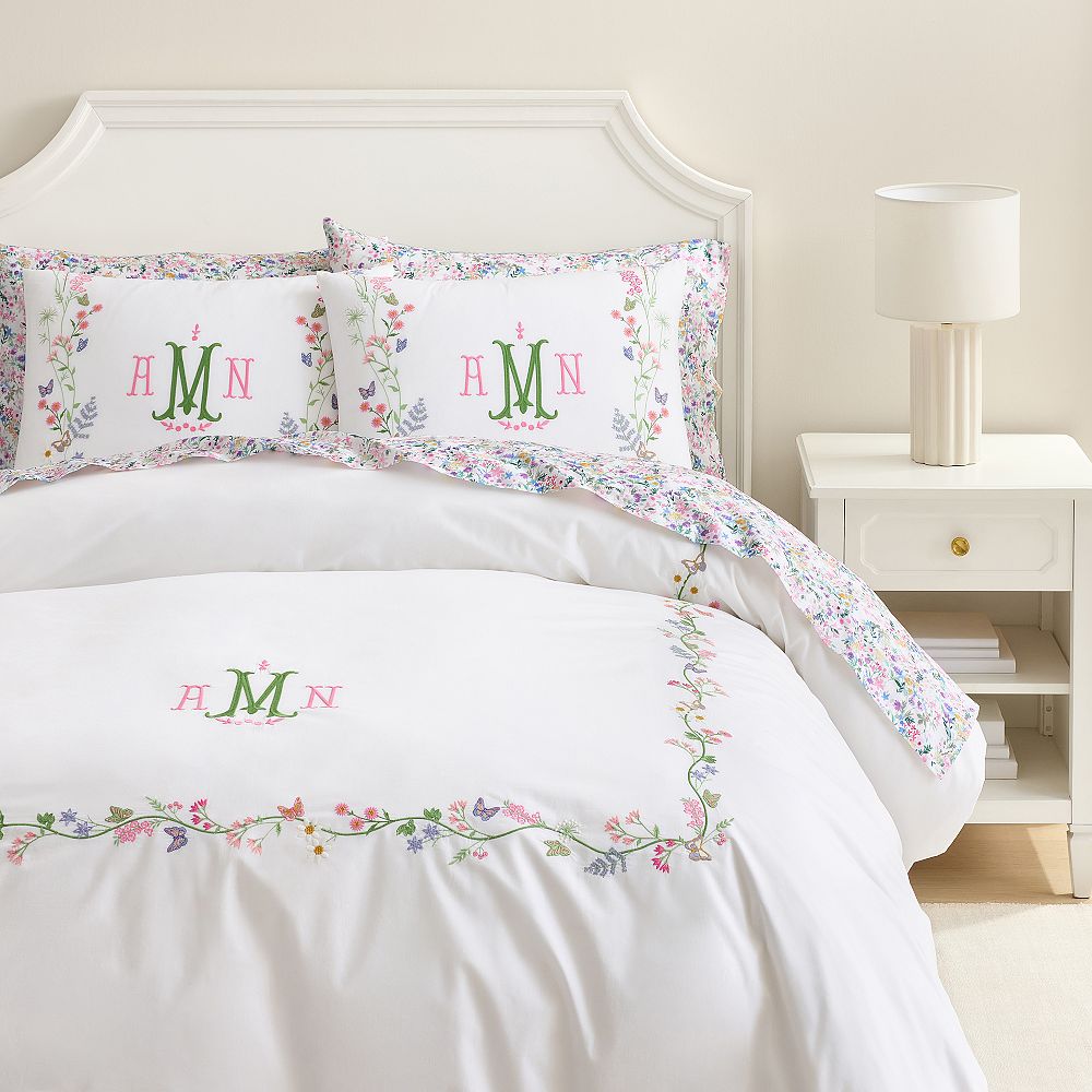 AERIN Floral Vine Border Duvet Cover