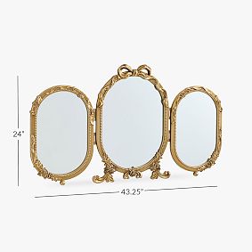 LoveShackFancy Trifold Vanity Mirror (43&quot;x24&quot;)