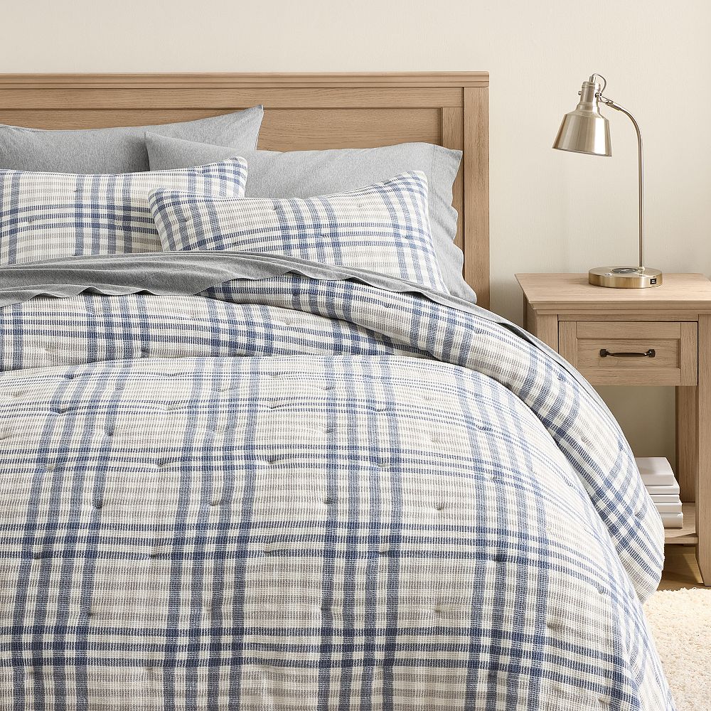 Chase Waffle Plaid Quilt