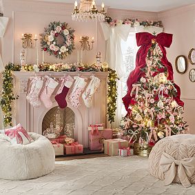LoveShackFancy Floral Seasonal Wreath (29&quot;)