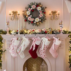 LoveShackFancy Floral Seasonal Wreath (29&quot;)