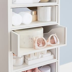Wood &amp; Acrylic Storage Tower (12&quot;x33&quot;)