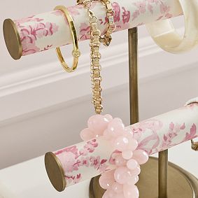 LoveShackFancy Pink Damask Bracelet Holder