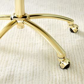 Lustre Velvet Lilac Channel Stitch Swivel Desk Chair