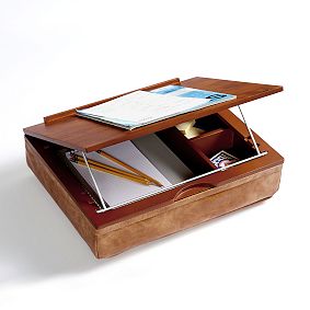 Vegan Leather Caramel Adjustable Lapdesk