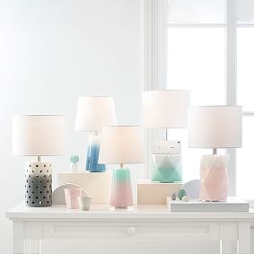 Blush Ombre Prism Table Lamp (17&quot;)
