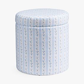 LoveShackFancy Round Storage Ottoman