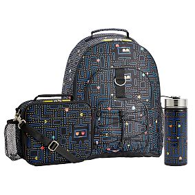 PAC-MAN Large Backpack and Cold Pack Lunch Bundle, Set of 3