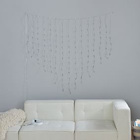 Heart Shaped Color Changing Waterfall String Lights