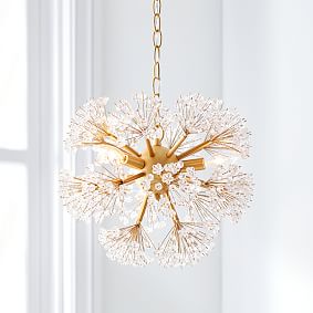Monique Lhuillier Crystal Flowers Chandelier (16&quot;)