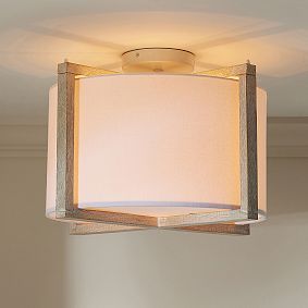 Ridley Wood Square Flush Mount (18")
