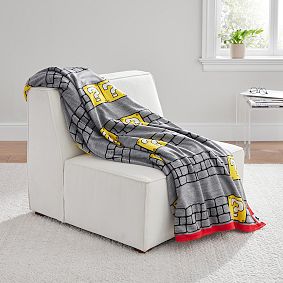 Super Mario&#8482; Question Mark Block Knitted Throw