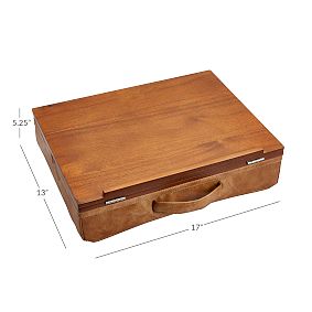 Vegan Leather Caramel Adjustable Lapdesk