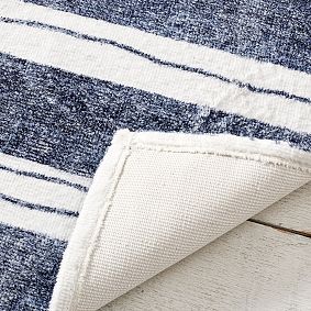 Striped Washable Rug, 4x6