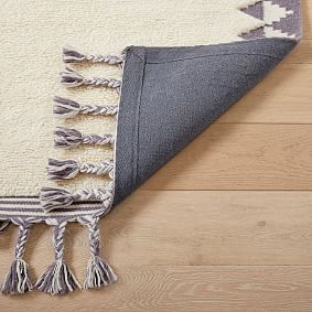 Asher Tassel Wool Rug - Fig