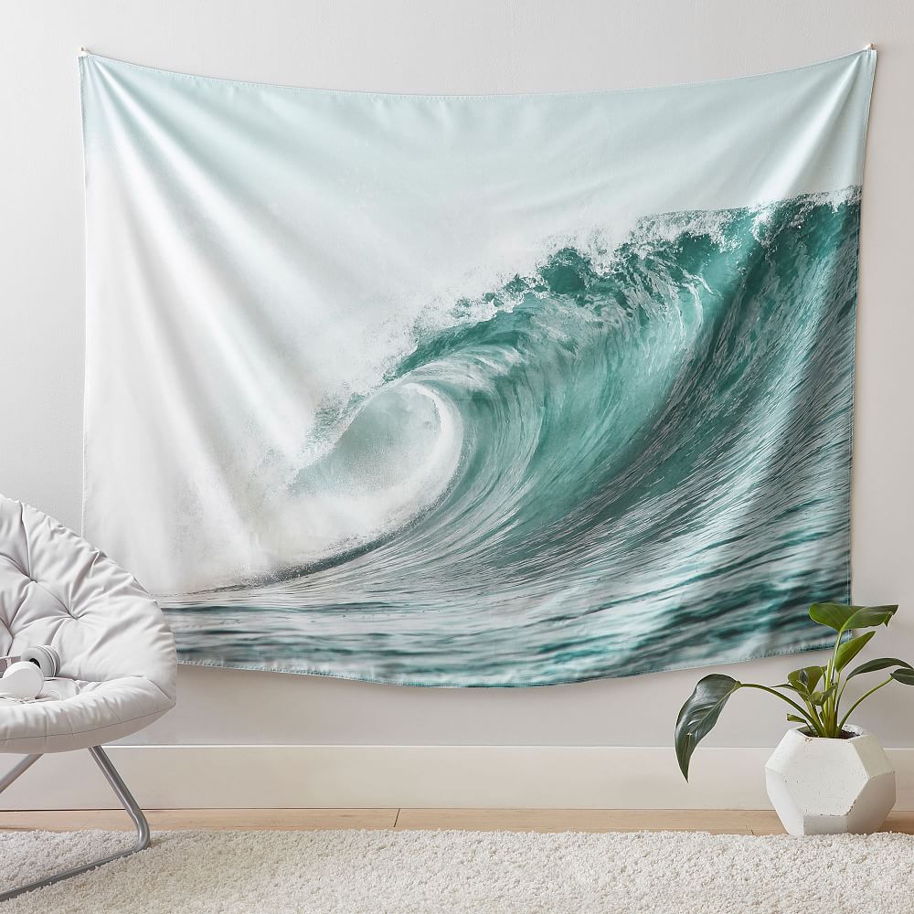 Ocean Waves Recycled Tapestry