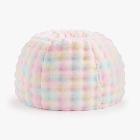 Marshmallow Faux Fur Tie-Dye Bean Bag Chair Collection