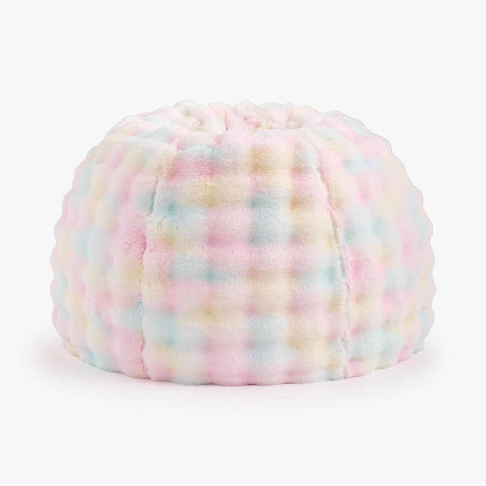 Marshmallow Faux Fur Tie-Dye Bean Bag Chair Collection
