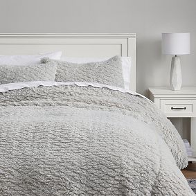 Open Box: Cloud Fur Duvet, Twin/Twin XL - Grey