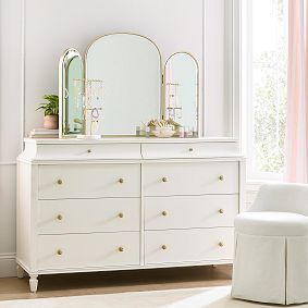 Charlotte 6-Drawer Dresser (56.5w x 19.25d&quot;)