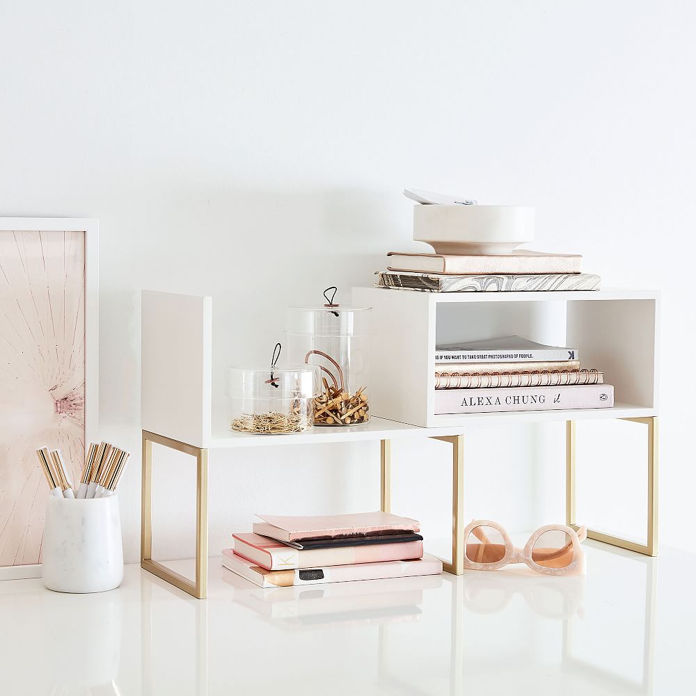 Glam Desk Shelves