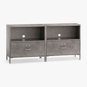 Locker 1-Drawer Bookcase, Set of 2 (60&quot;)