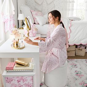 LoveShackFancy Floral Trellis Silky Robe