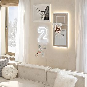 Backlit Two-Player Basketball Wall Game (16&quot;x31&quot;)
