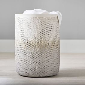 Gray Ombre Woven Hamper