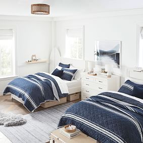 Blaine Wooden Drum Flush Mount (17")