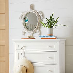 Woven Turtle Mirror w/ Hook