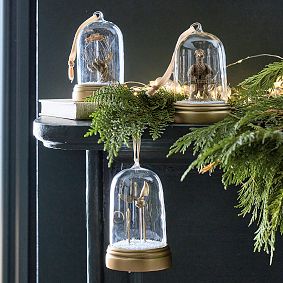 Harry Potter&#8482; Whomping Willow &amp; Flying Car  Cloche Ornaments