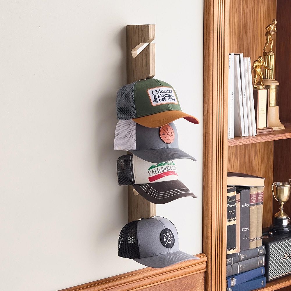 No Nails Vertical Hat Rack (24&quot;)