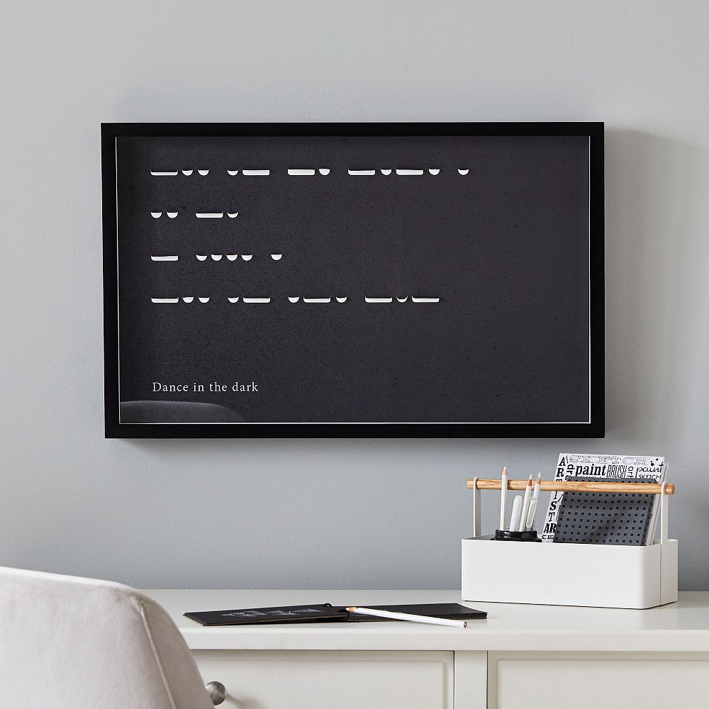 Shadowbox Code Framed Art