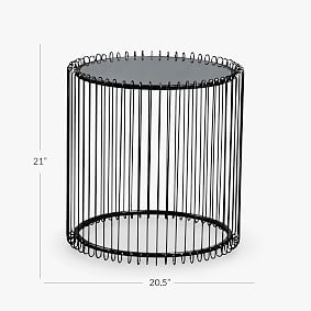 Black Pool Side Table